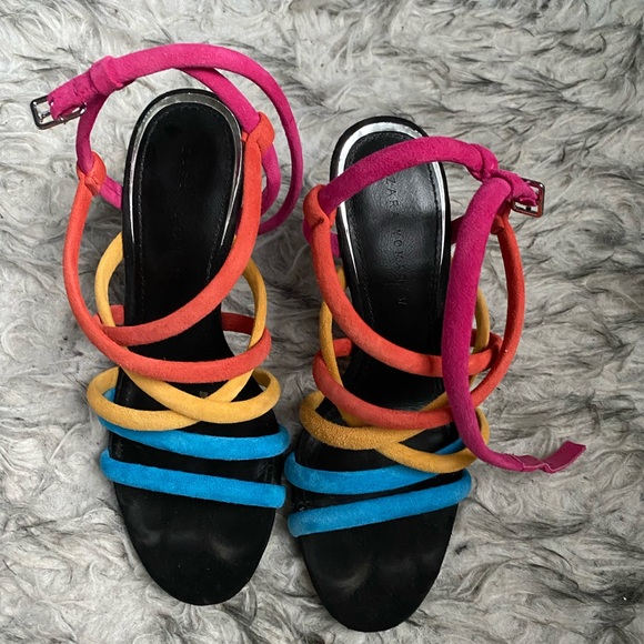 Zara woman rainbow heels size 37 - Picture 2 of 6